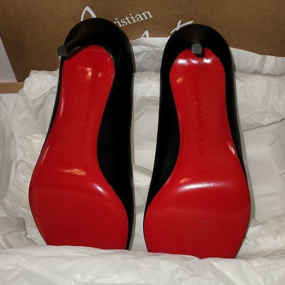 NWT/BOX Christian Louboutin Eloise 85 Nappa Shiny Black sz 35.5 - Picture 5 of 12